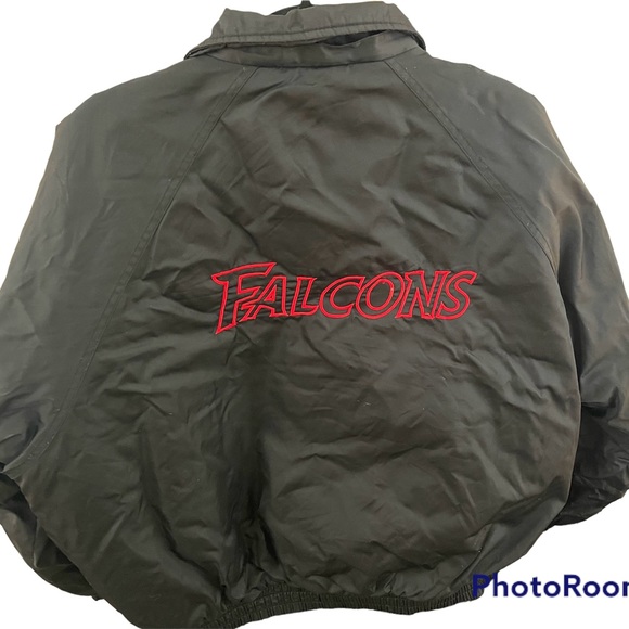 Vintage Atlanta Falcons Official Fan Sportswear Jacket Mens Large Black As Is - Picture 1 of 13